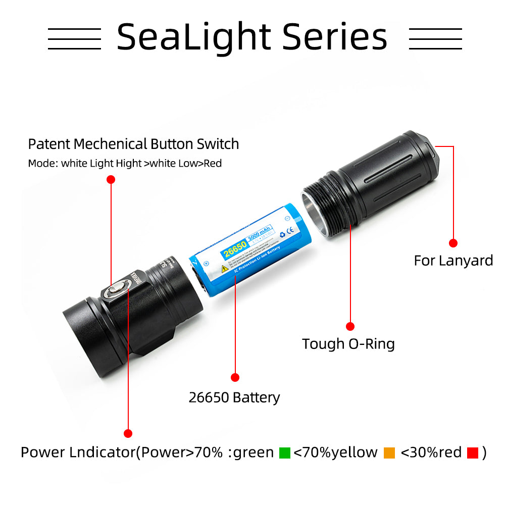 SL20 Underwater Diving Light