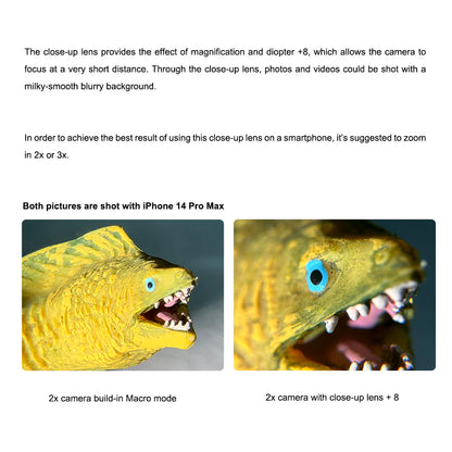 Lensa Makro Kanta Dekat Bawah Air +15